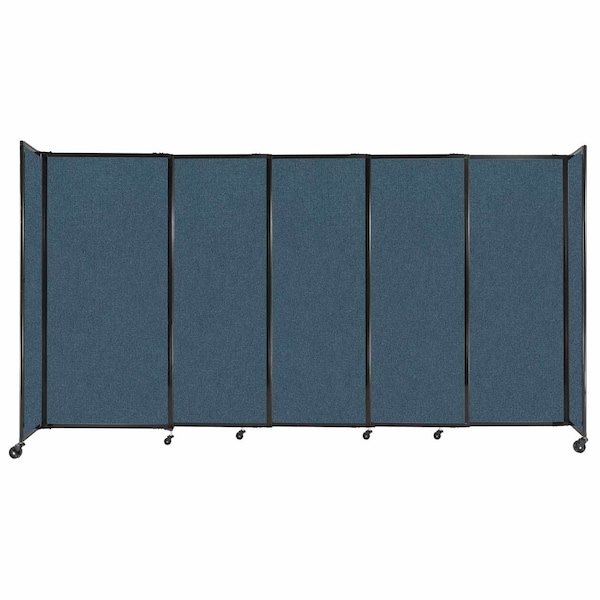 StraightWall Sliding Portable Partition 11'3" x 6' Caribbean Fabric